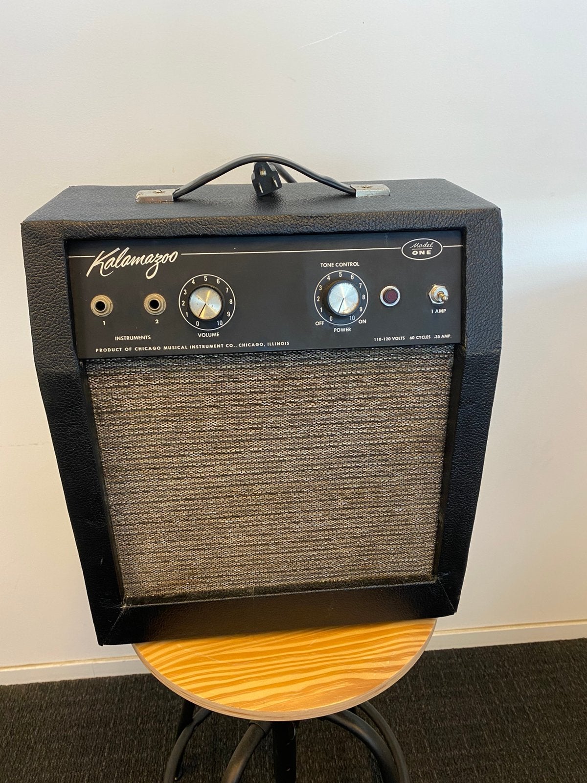 Kalamazoo Model One - gereviseerd, Muziek en Instrumenten, Versterkers | Bas en Gitaar, Ophalen, Zo goed als nieuw, Minder dan 50 watt