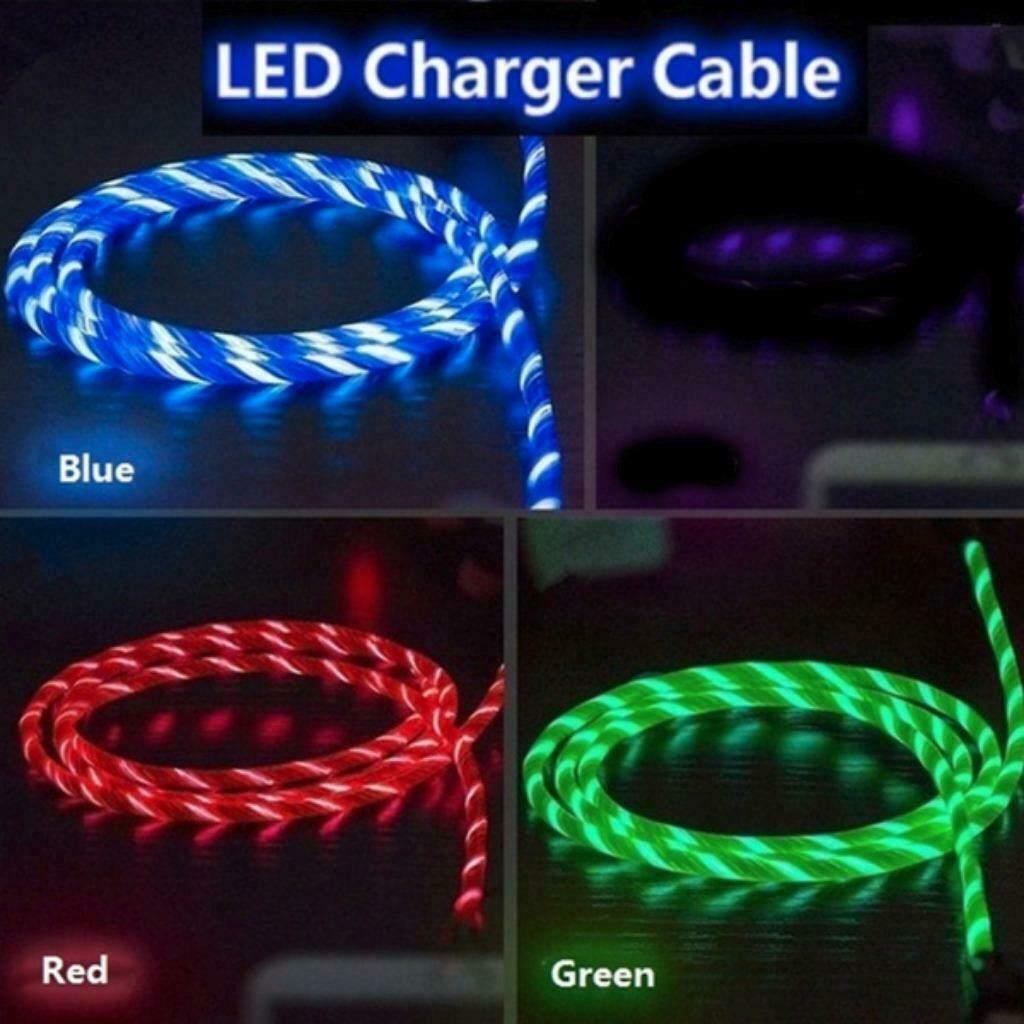 Verlichtende lange oplaadkabel met oplaad effect - NIEUW, Ophalen of Verzenden, Nieuw, Voeding, Oplader of Kabel, PlayStation 5