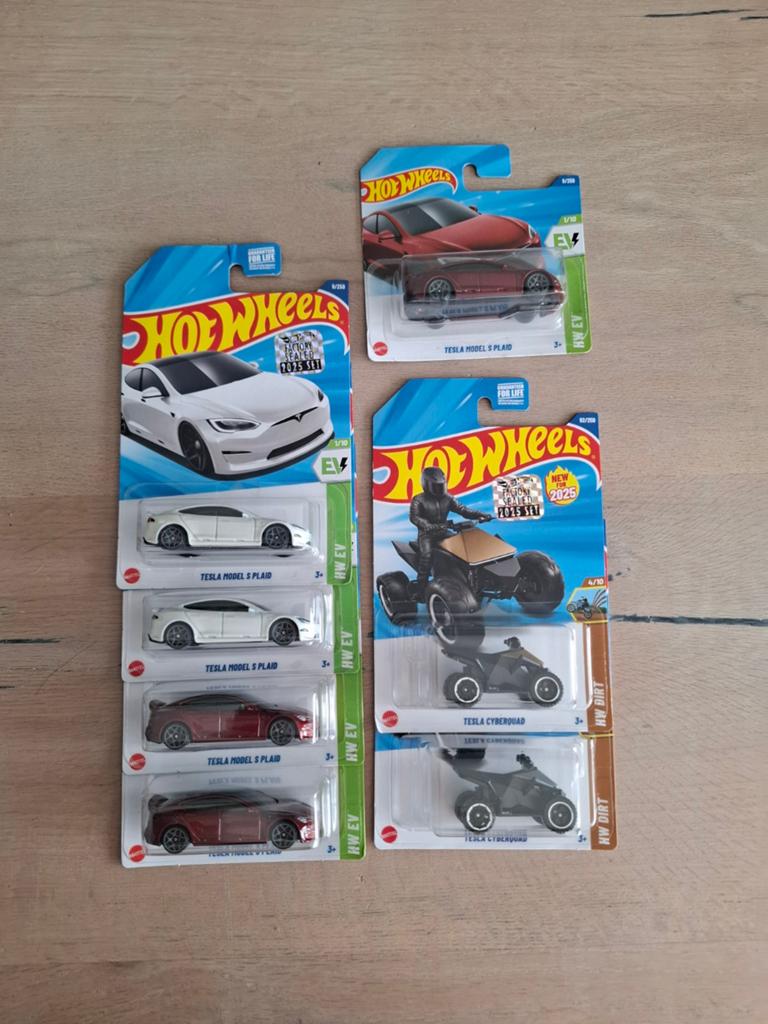 Hot Wheels Tesla mainlines, Ophalen of Verzenden, Nieuw, Auto
