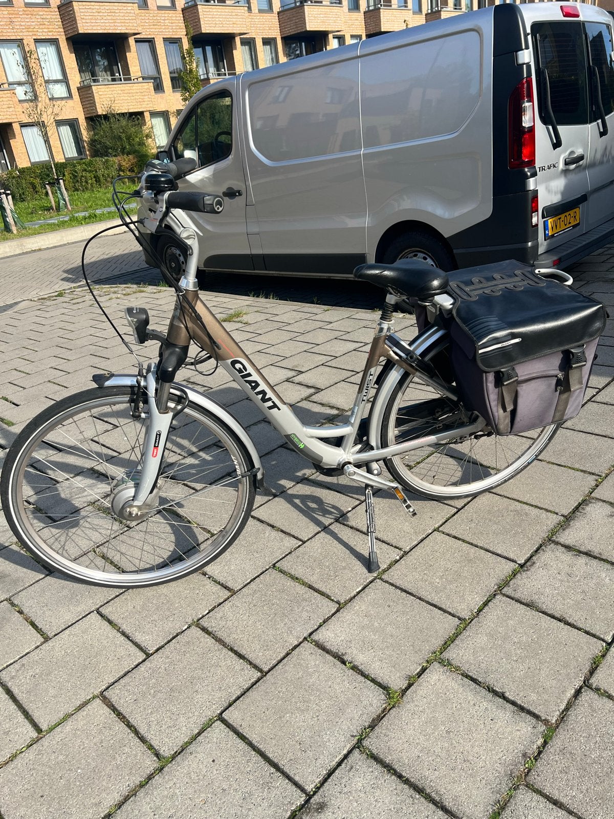 Giant elektrische fiets met 2 accu's en oplader, Ophalen, Gebruikt, 30 tot 50 km per accu, Giant