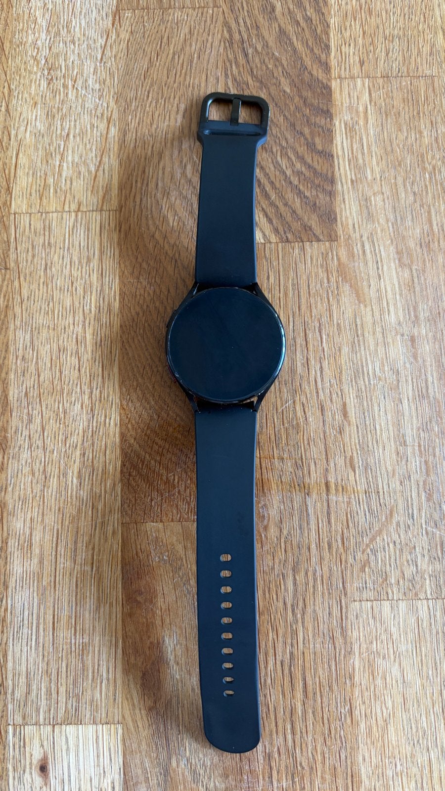 Samsung Galaxy Watch 4 44mm Zwart met oplader, Ophalen, Gebruikt, Zwart, Waterdicht