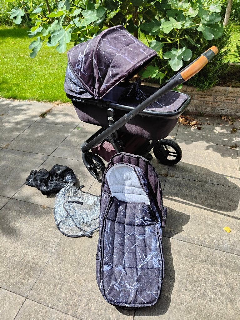 set bekleding Dubatti one kinderwagen, Gebruikt, Duowagen, Combiwagen, Ophalen