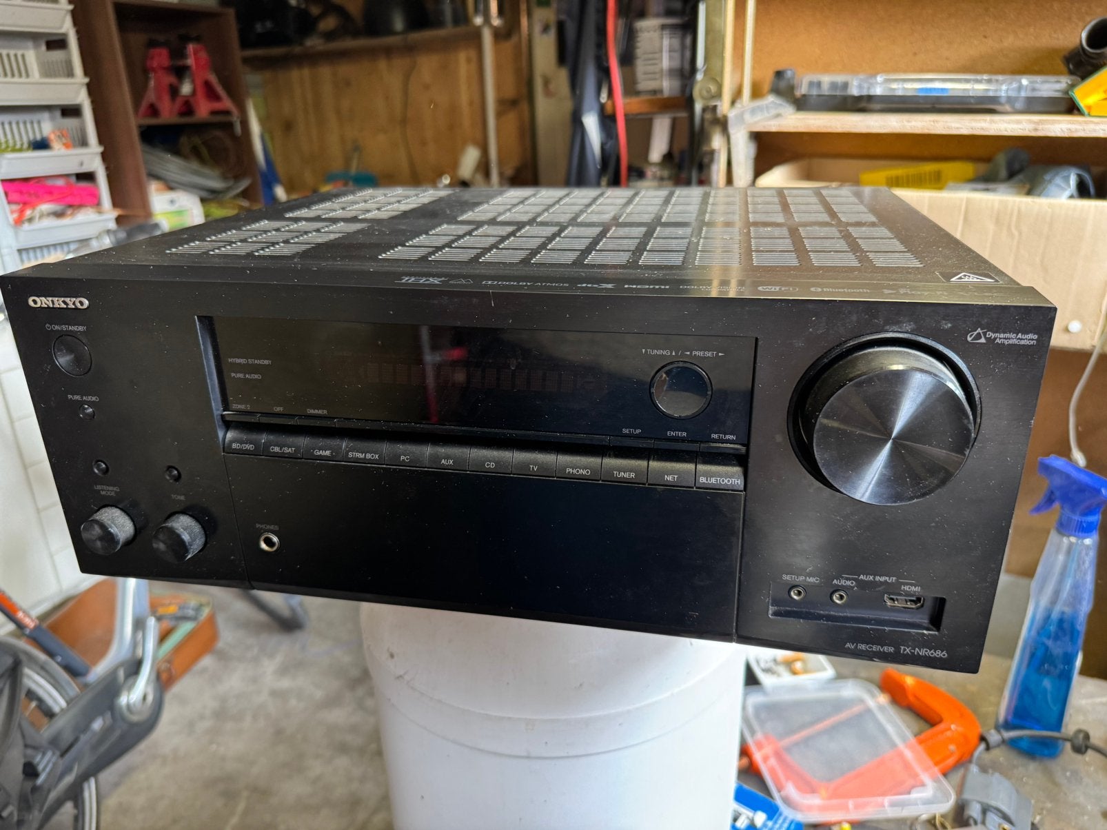 Onkyo tx-nr686 versterker, Audio, Tv en Foto, Versterkers en Receivers, Ophalen, Zo goed als nieuw, 120 watt of meer, Onkyo