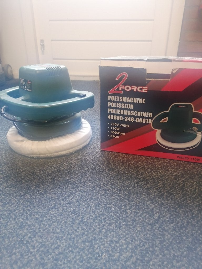 2-Force Poetsmachine 110W met poetspad - Zo goed als nieuw, Ophalen of Verzenden
