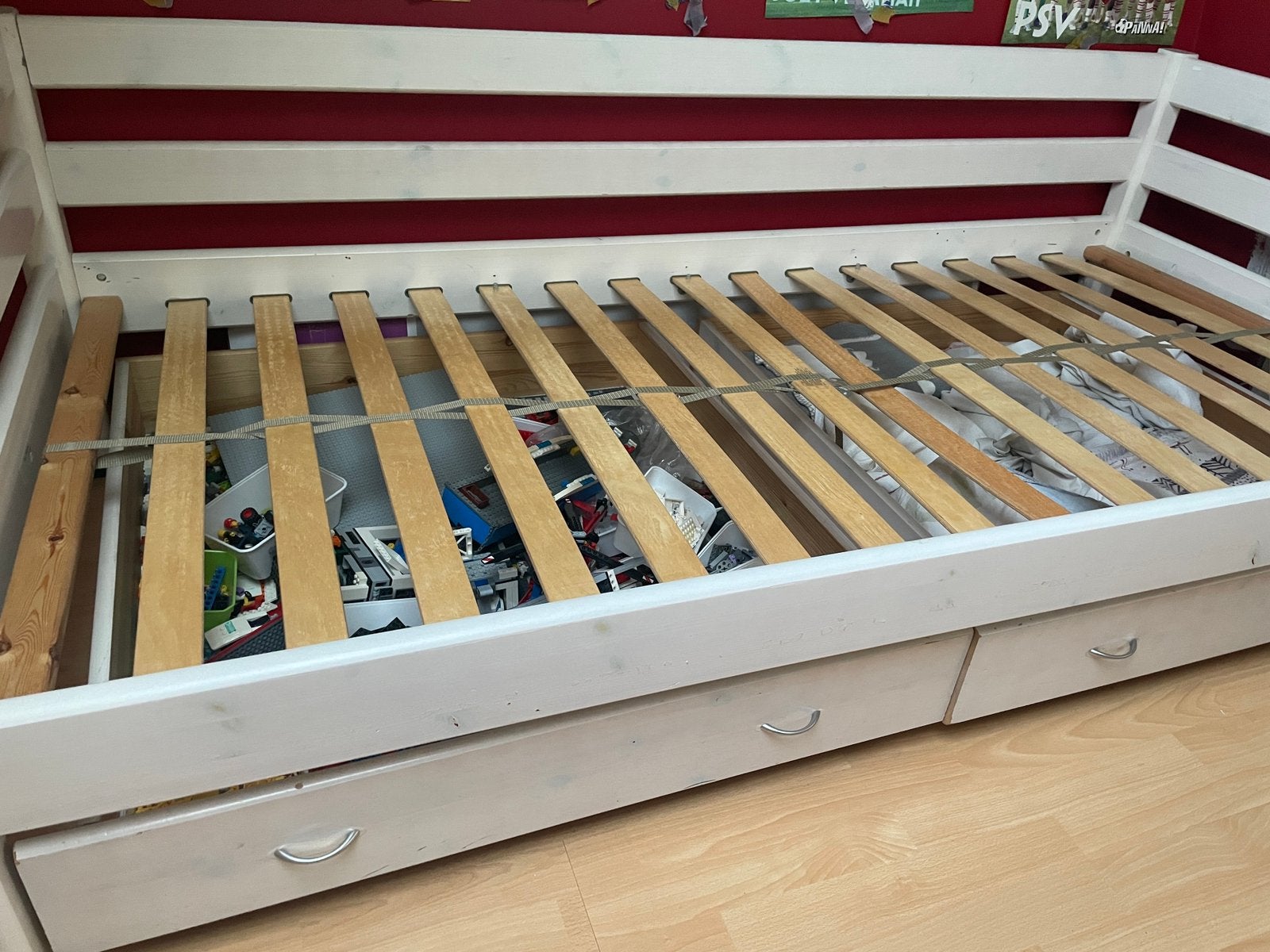 Flexa stapelbed wit - gebruikt, Kinderen en Baby's, Kinderkamer | Stapelbedden en Hoogslapers, Ophalen, Gebruikt, Stapelbed