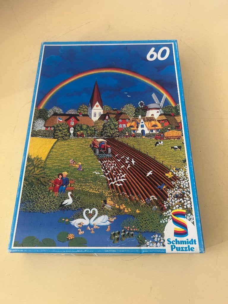 Schmidt Puzzel Onder de Regenboog - 60 Stukjes, Ophalen of Verzenden, Meer dan 50 stukjes, Gebruikt, 4 tot 6 jaar