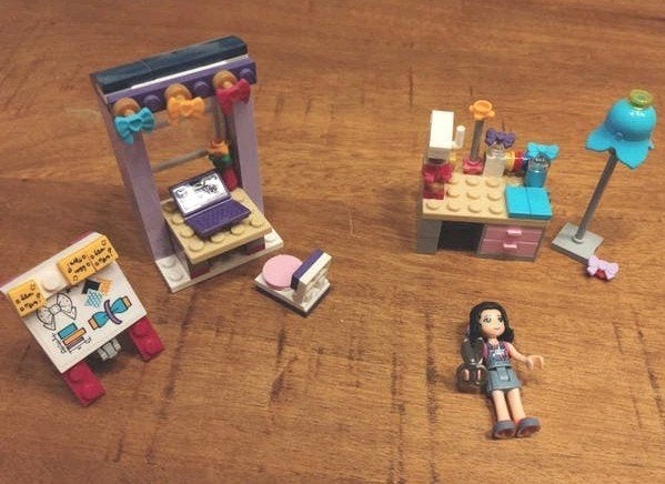 Lego Friends 41115 Emma's atelier, Lego, Friends, Ophalen of Verzenden, Zo goed als nieuw