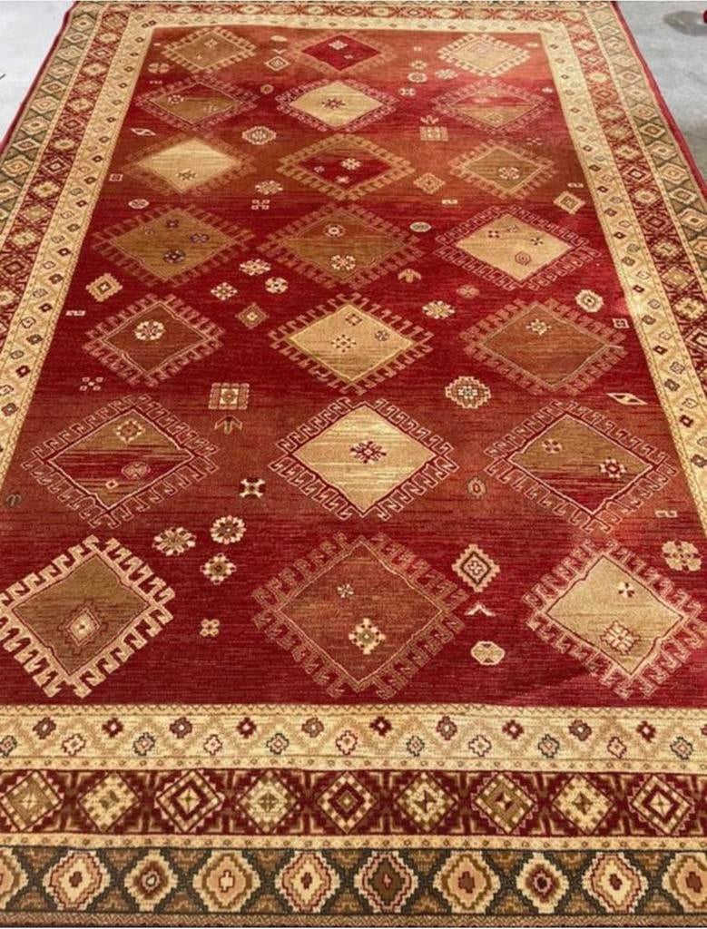 Vintage vloerkleed 200cm x 300cm tapijt perzich oosterse wol, Huis en Inrichting, Stoffering | Tapijten en Kleden, Gebruikt, 150 tot 200 cm