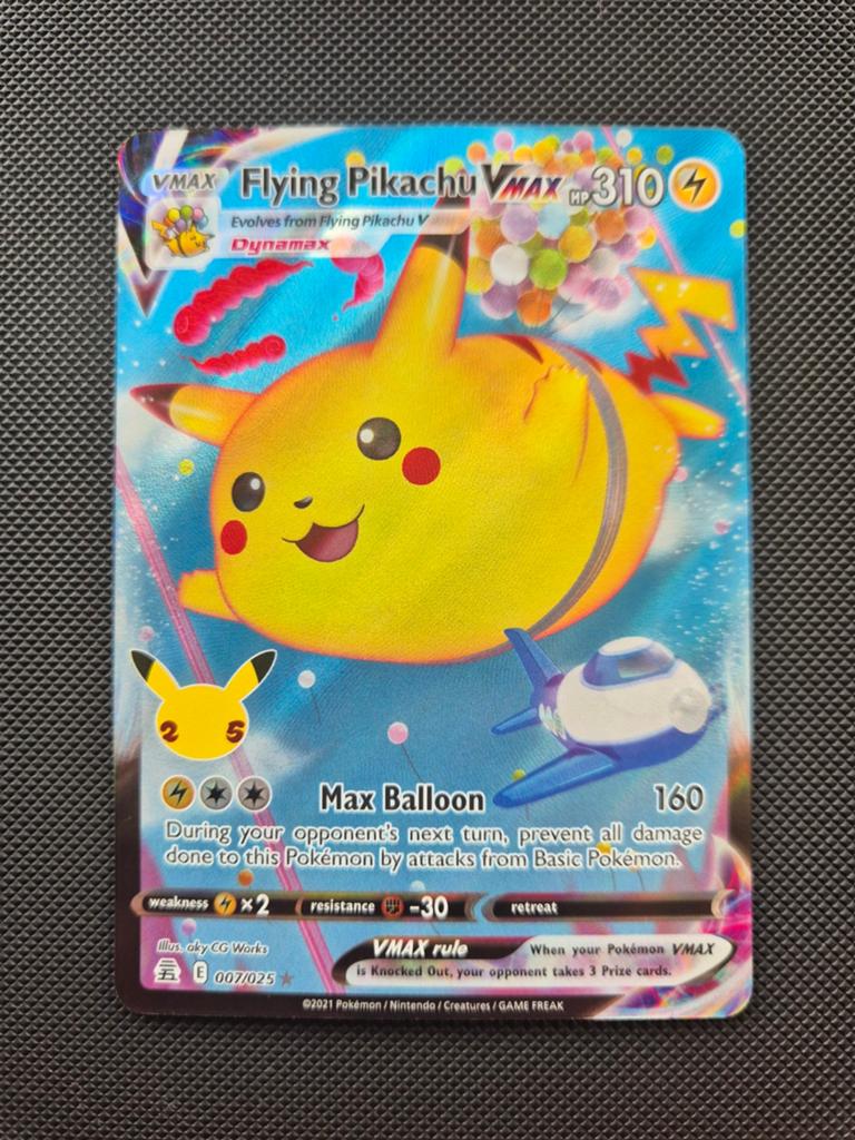 Pokémon Flying Pikachu Vmax 007/025 25th Celebrations, Ophalen of Verzenden, Nieuw