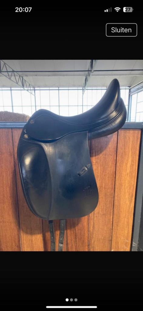 Prestige D1 dressuurzadel te koop 450,-, Ophalen of Verzenden, Zo goed als nieuw, Dressuur