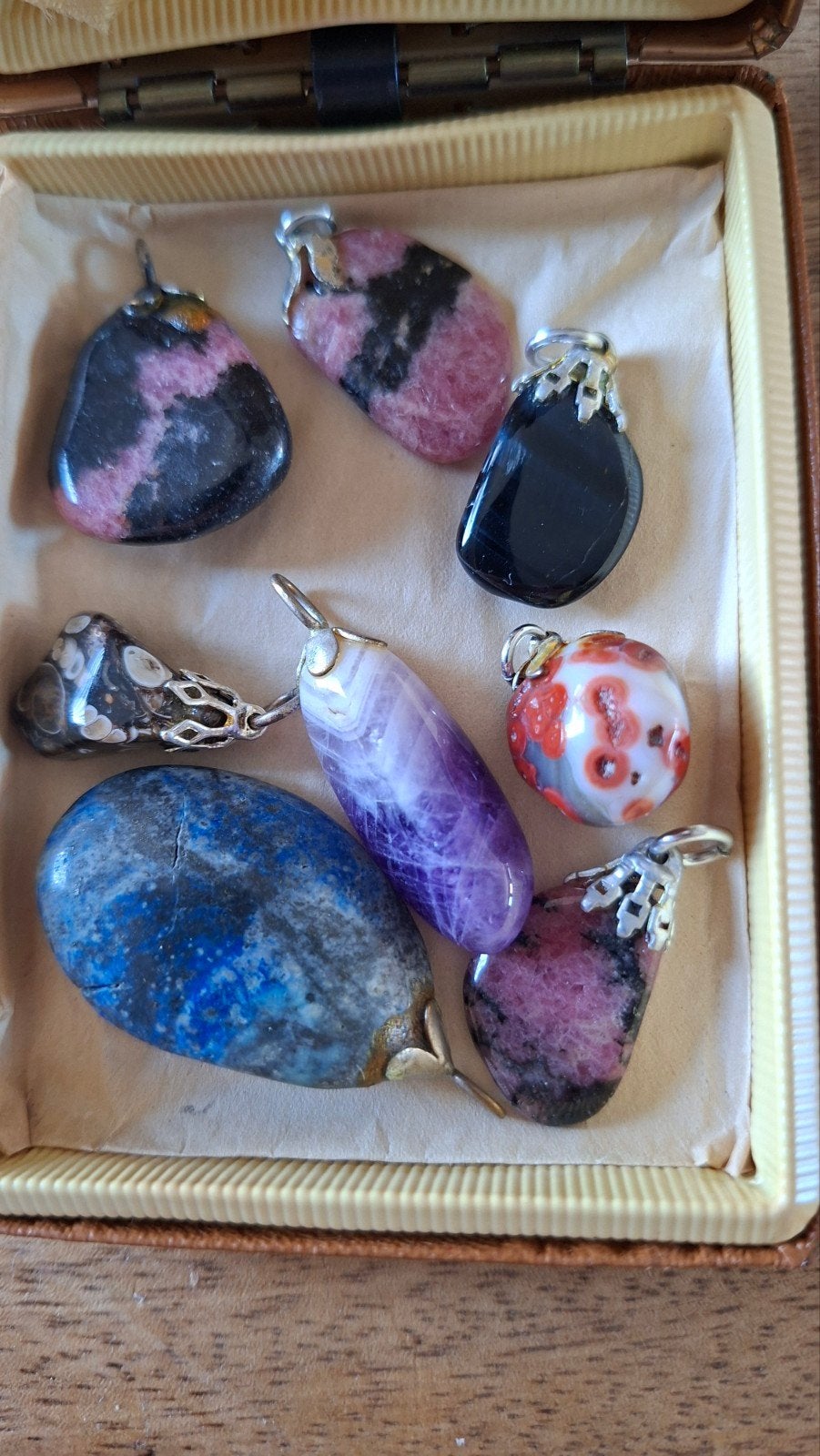halfedelstenen / decoratieve mineralen 8 stuks, Ophalen, Nieuw, Hanger