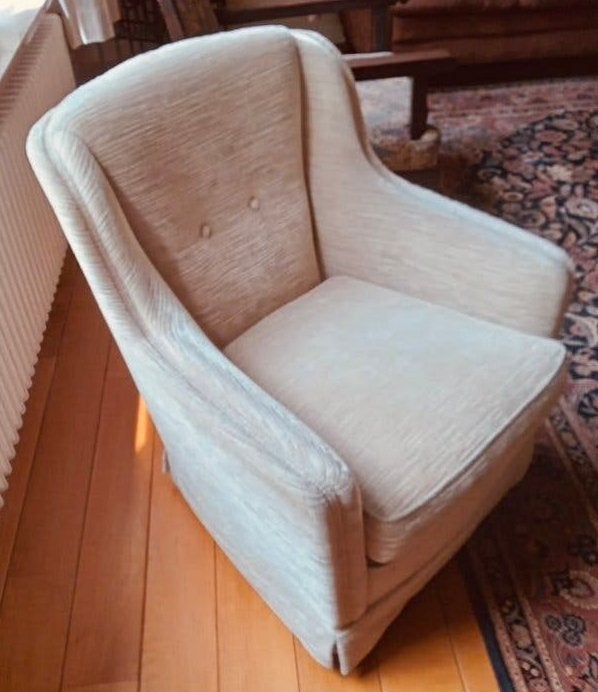 Antieke Mol & Geurts Dames Fauteuil, Huis en Inrichting, Fauteuils, Ophalen, Gebruikt, Minder dan 75 cm, Stof