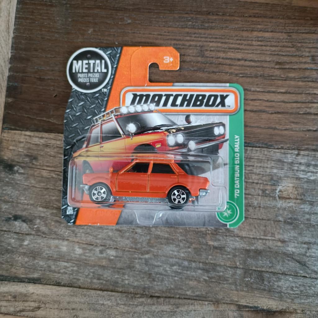 Matchbox 70 Datsun 510 Rally 2017, Ophalen of Verzenden, Nieuw, Auto
