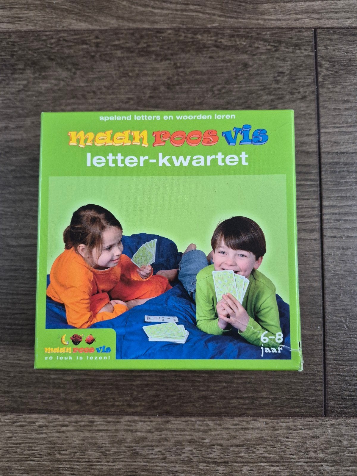 Maan Roos Vis Letter-kwartet, Drie of vier spelers, Ophalen of Verzenden, Gebruikt, Zwijsen