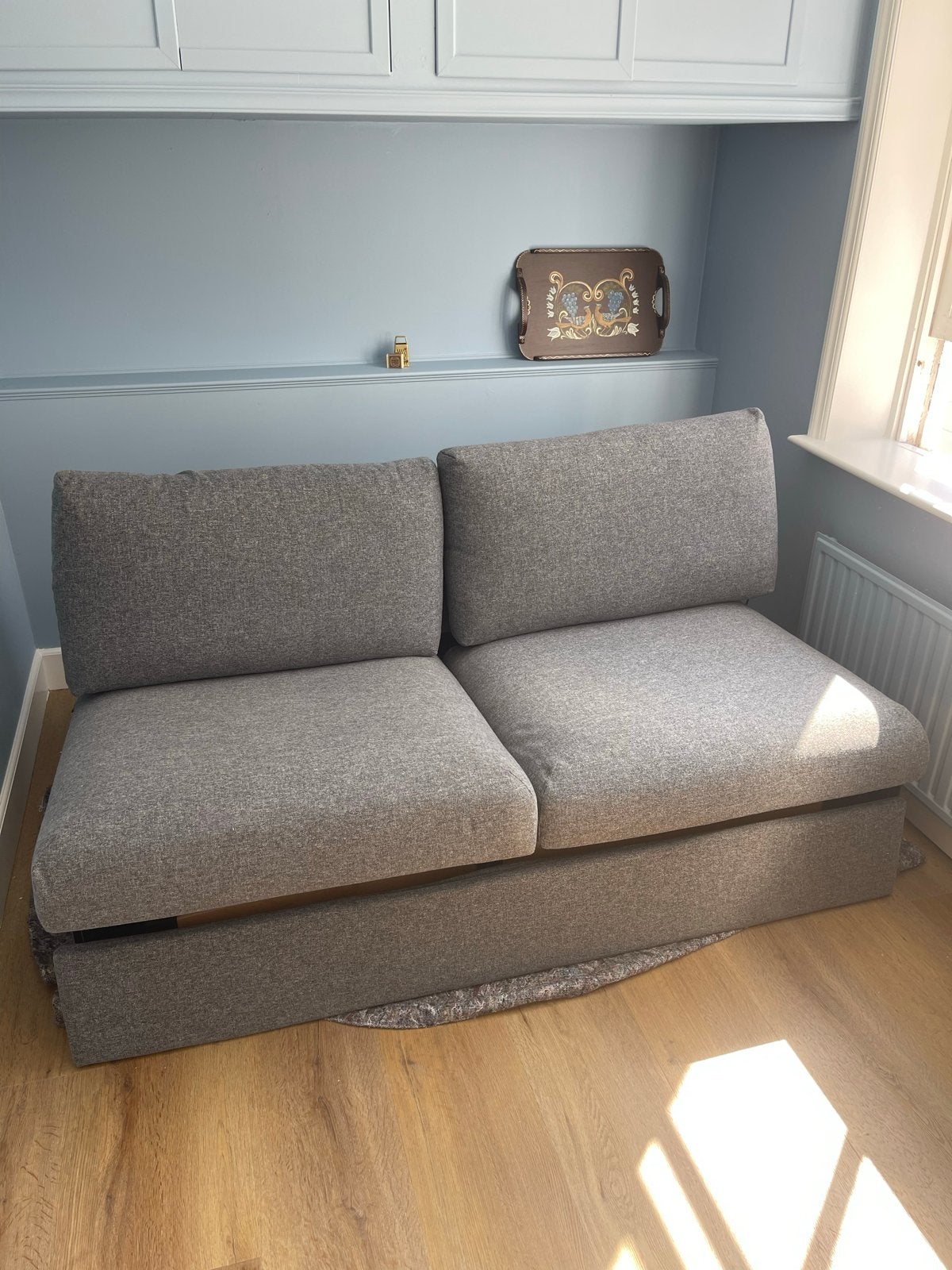 Vimle 2-zits bankhoes Ikea Gunnared middengrijs, Huis en Inrichting, Banken | Bankstellen, 150 tot 200 cm, 75 tot 100 cm, Ophalen of Verzenden
