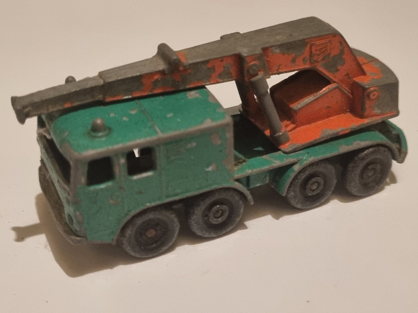 Vintage Matchbox Kraanwagen (8 Wheel Crane) - Gebruikt, Ophalen of Verzenden, Gebruikt
