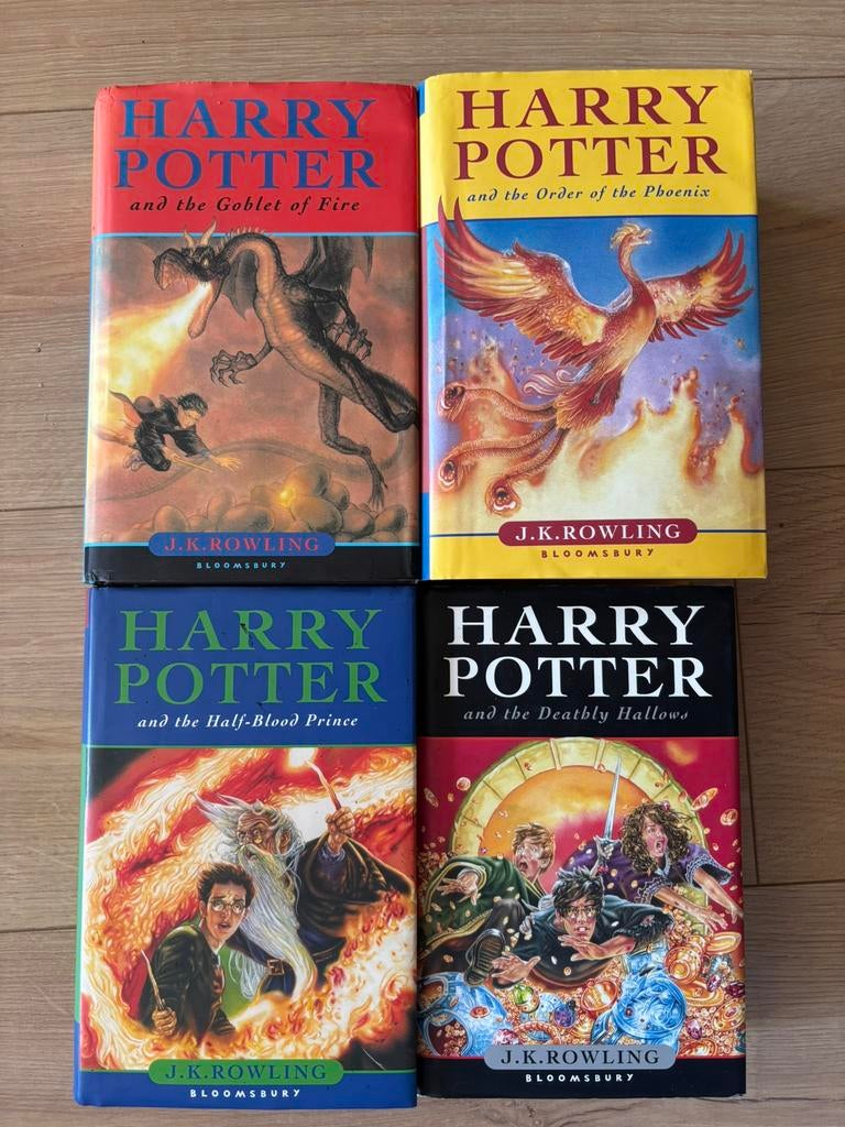 Harry Potter boeken - Engelstalig (4 delen), Boeken, Ophalen, Gelezen, Fictie