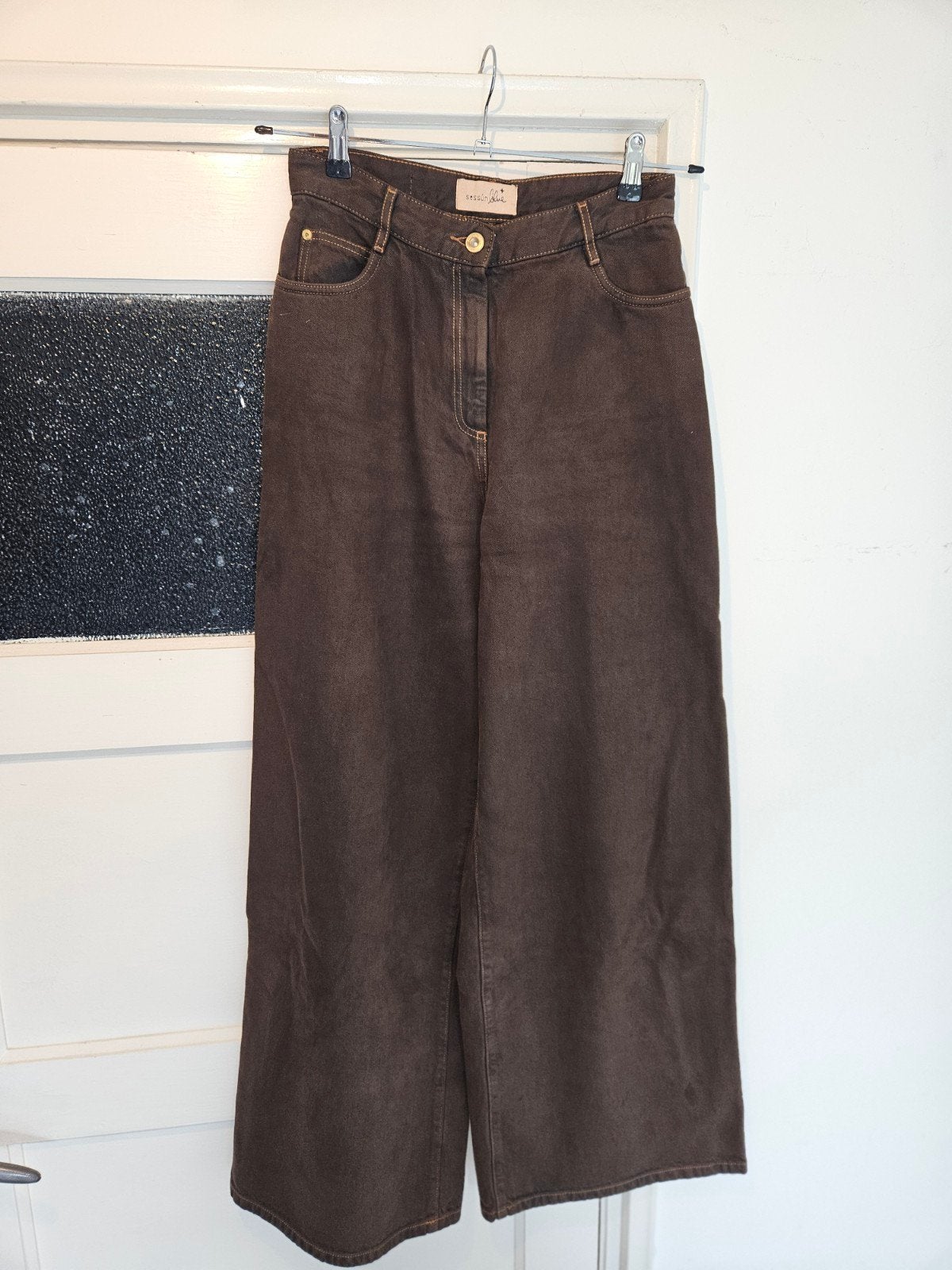 Sessun dalt donkerbruin jeans maat 38, nieuw, Maat 38/40 (M), Bruin, Sessun, Nieuw