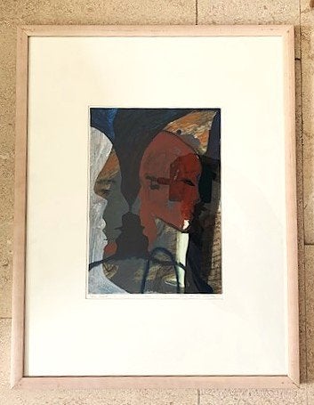 Love Hurts 1992 - Man en Vrouw - Peter van den Akker, Portret of Personen, Gedateerd, Impressionistisch, Ophalen of Verzenden