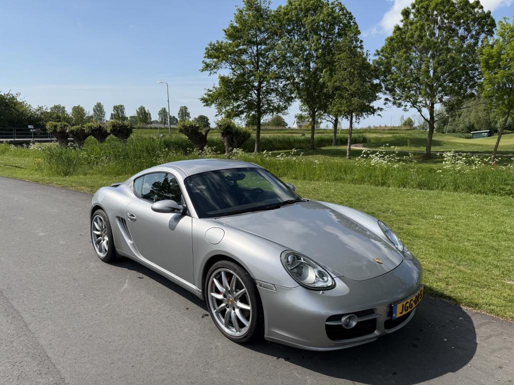 Porsche Cayman S 3.4 GT Silber/sportstoelen/Sportuitlaatsyst, Auto's, Porsche, Gebruikt, 296 pk, Cayman, Leder