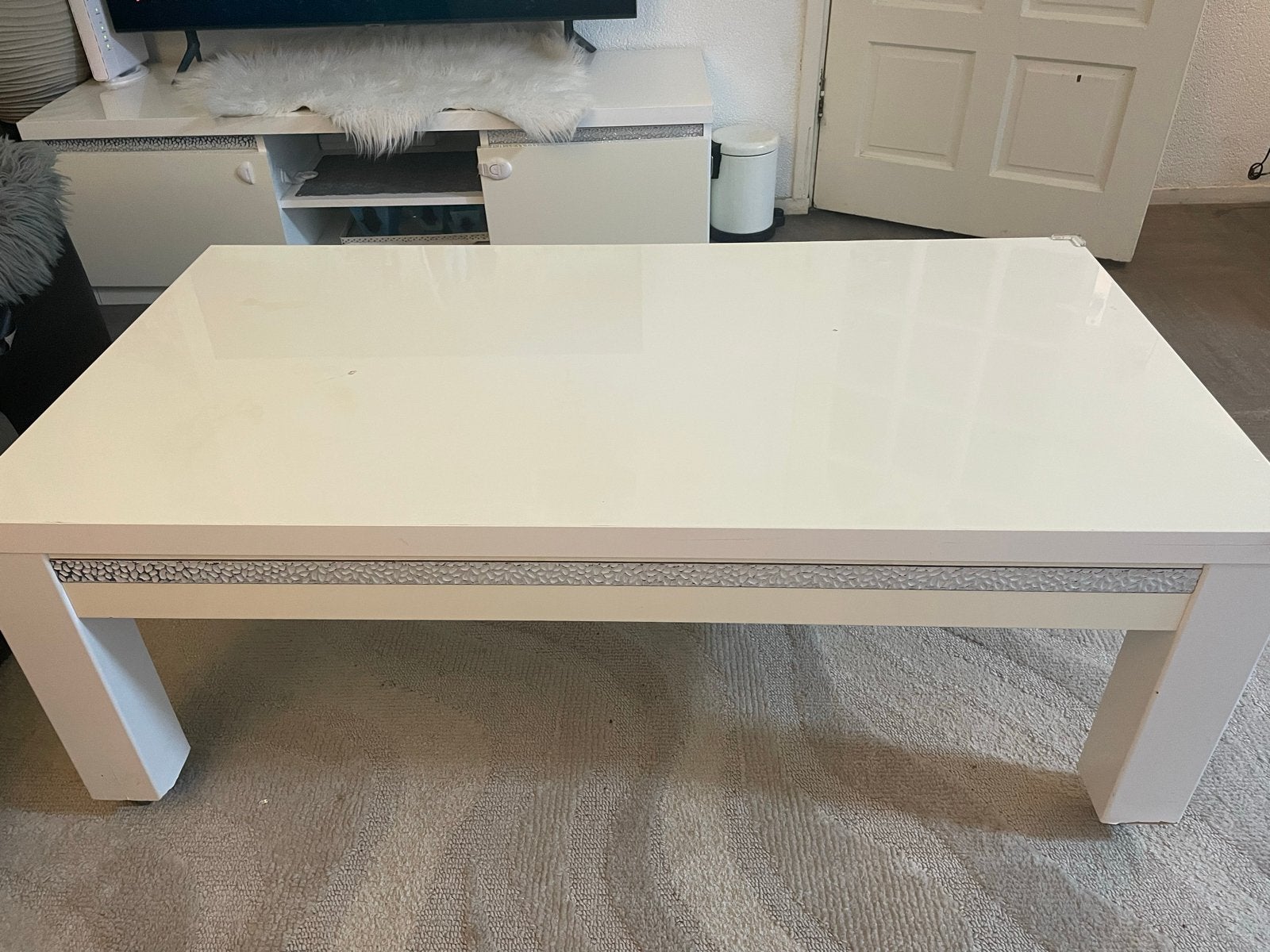 Witte salonset, Ophalen, Kunststof, 100 tot 150 cm, 50 tot 100 cm