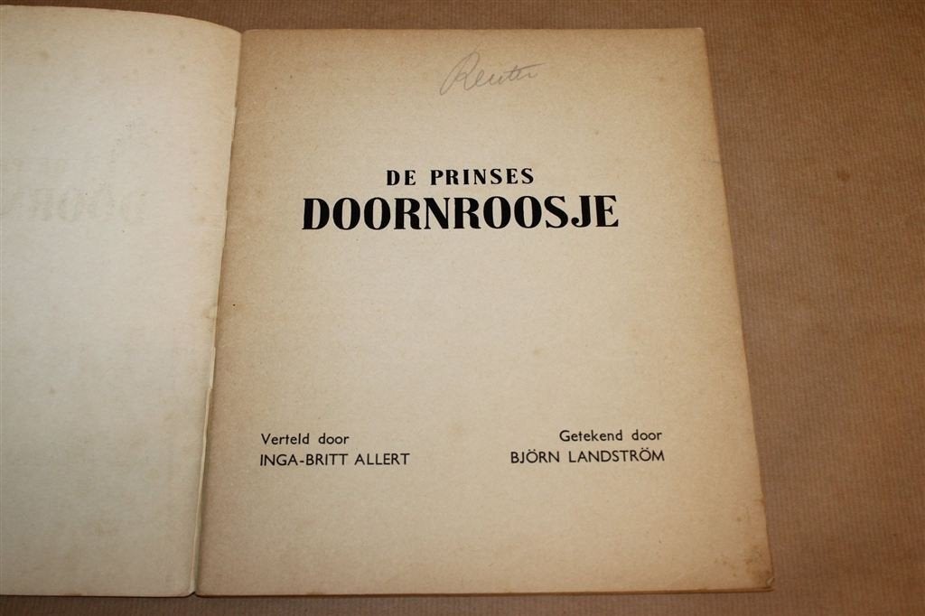 De Prinses Doornroosje — Vintage Grimm Prentenboek 1948, Ophalen of Verzenden, Gelezen