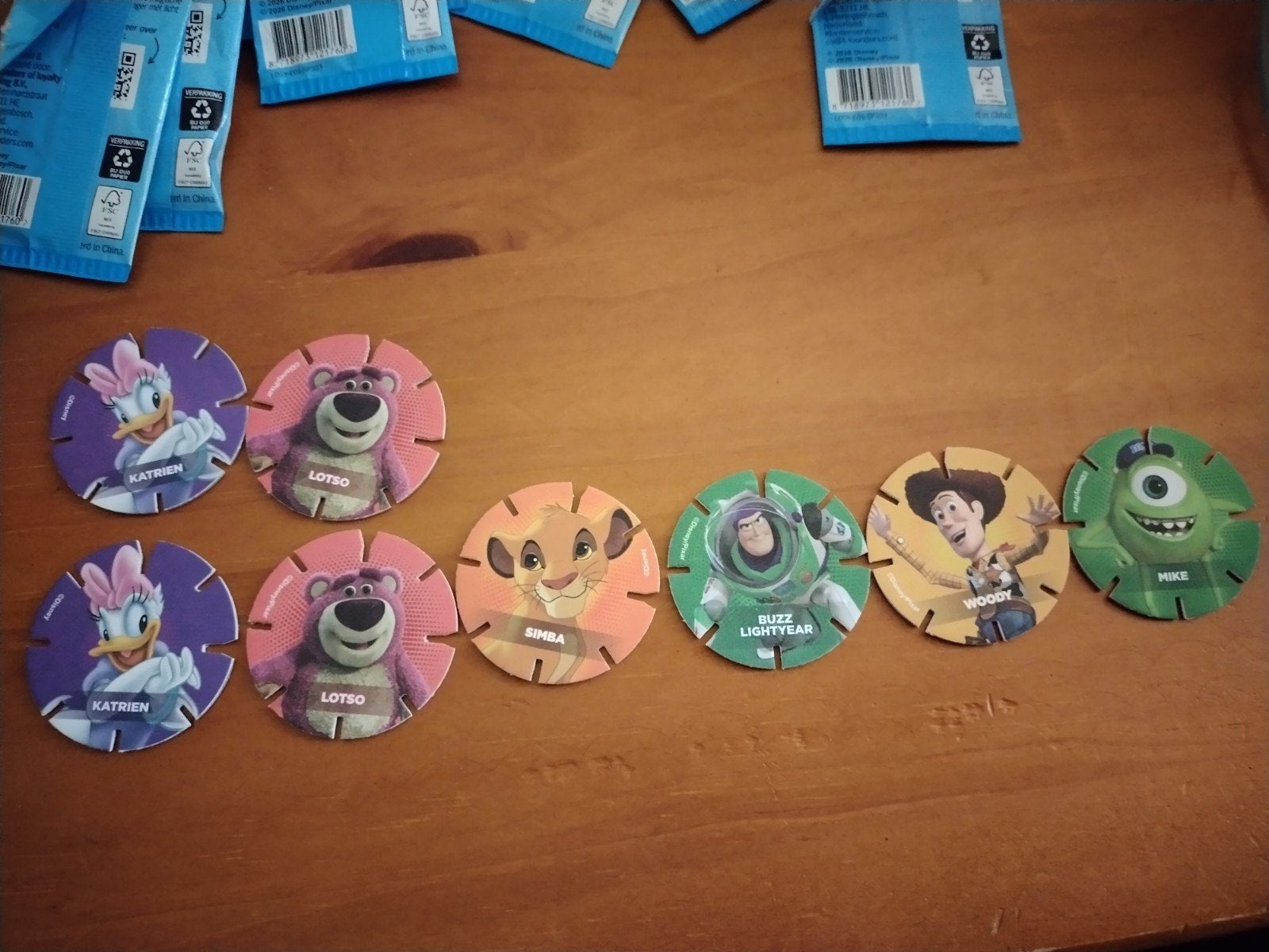 Diskeyz- Katrien, Lotso, Simba, Buzz, Woody, Mike, Ophalen, Nieuw