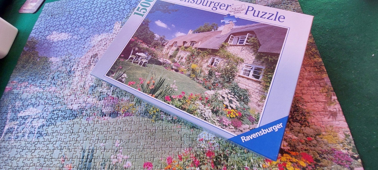 Ravensburger legpuzzel. 1500stukjes Cottage on Bredon Hill., Ophalen of Verzenden, 500 t/m 1500 stukjes, Zo goed als nieuw, Legpuzzel
