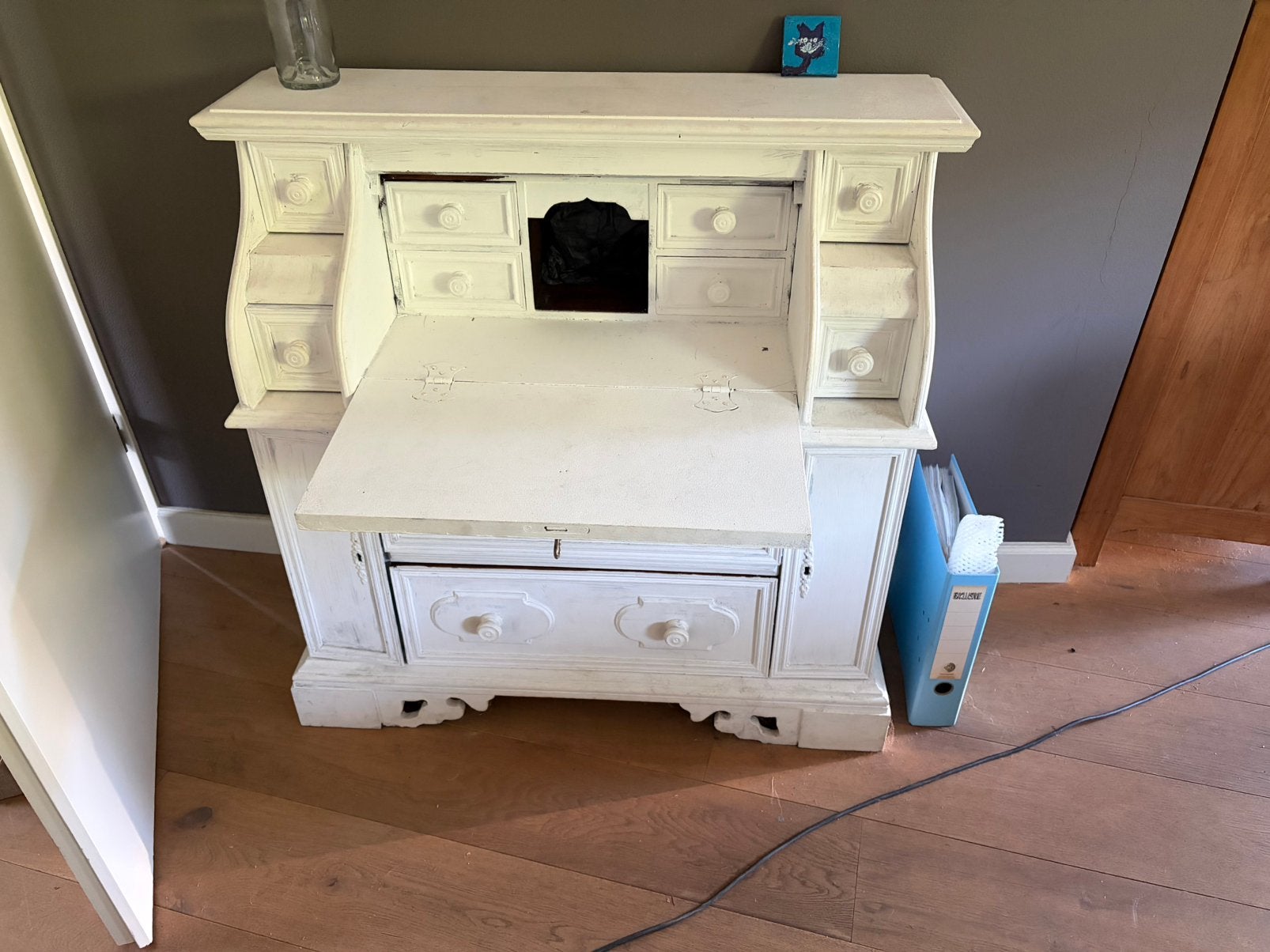 Witte secretaire, Ophalen, Gebruikt, Leuk hobby project