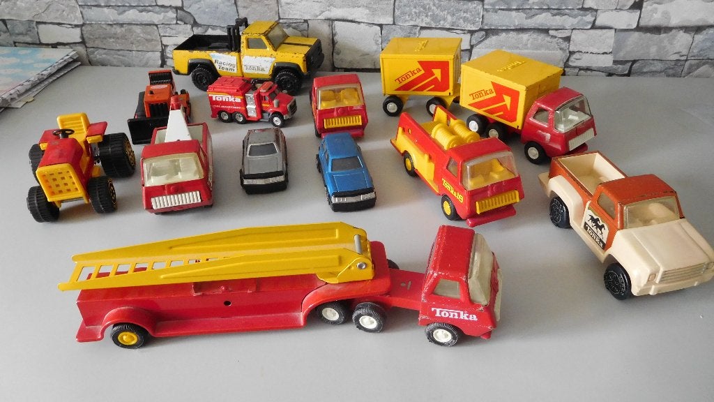Tonka miniaturen, Ophalen of Verzenden, Gebruikt, Bus of Vrachtwagen
