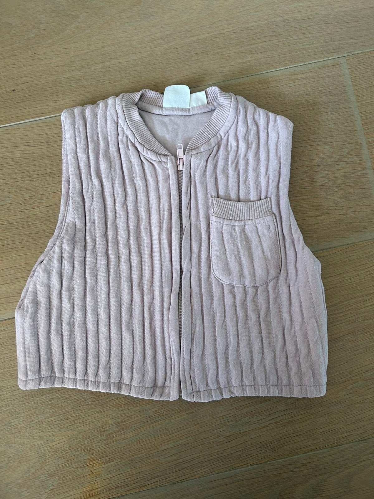 Lila bodywarmer van Zara - 3/4 jaar - maat 104, Kinderen en Baby's, Ophalen of Verzenden, Gebruikt, Meisje, Jas