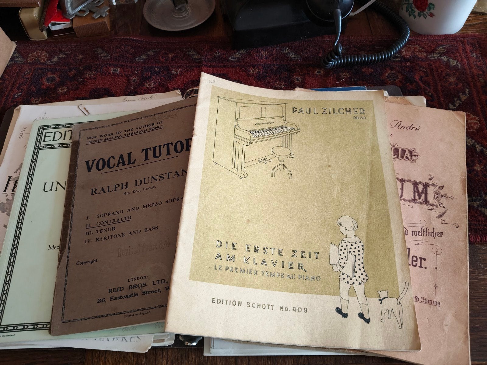 Vintage bladmuziek: Zang en Piano lesboeken, Ophalen of Verzenden, Gebruikt, Artiest of Componist, Klassiek