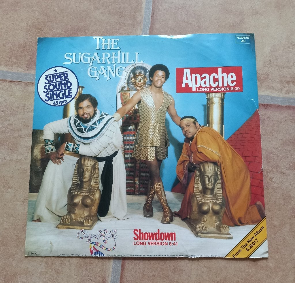 12'' Sugarhill Gang - Apache / Showdown, Ophalen of Verzenden, Gebruikt, 12 inch