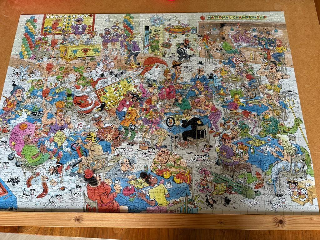 jan van haasteren Mens-erger-je-niet, Ophalen of Verzenden, 500 t/m 1500 stukjes, Zo goed als nieuw, Legpuzzel