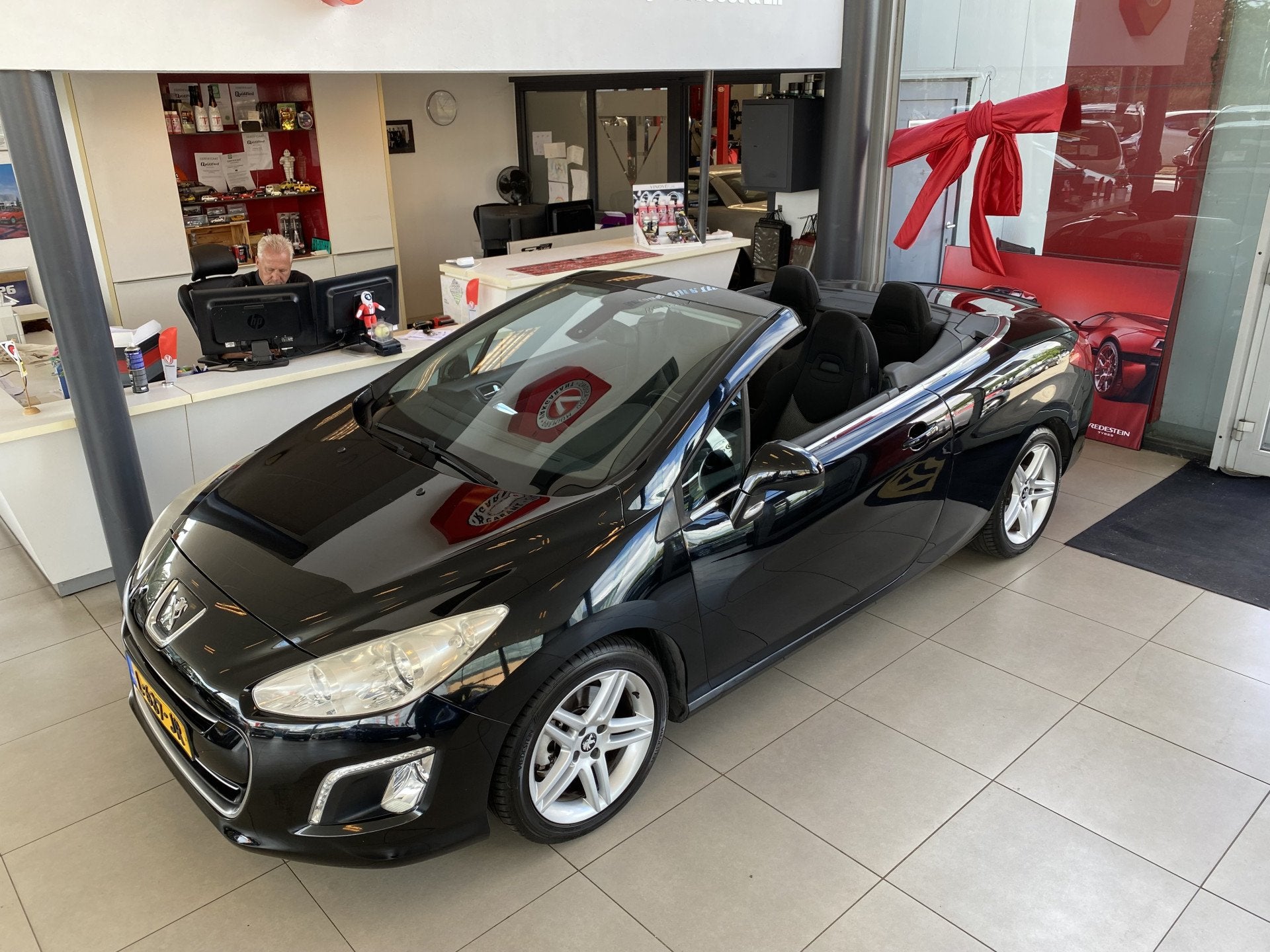 Peugeot 308 CC 1.6 THP Sport Pack,Climate&Cruisecontrol,Elek, Auto's, Voorwielaandrijving, Gebruikt, Zwart, 4 stoelen