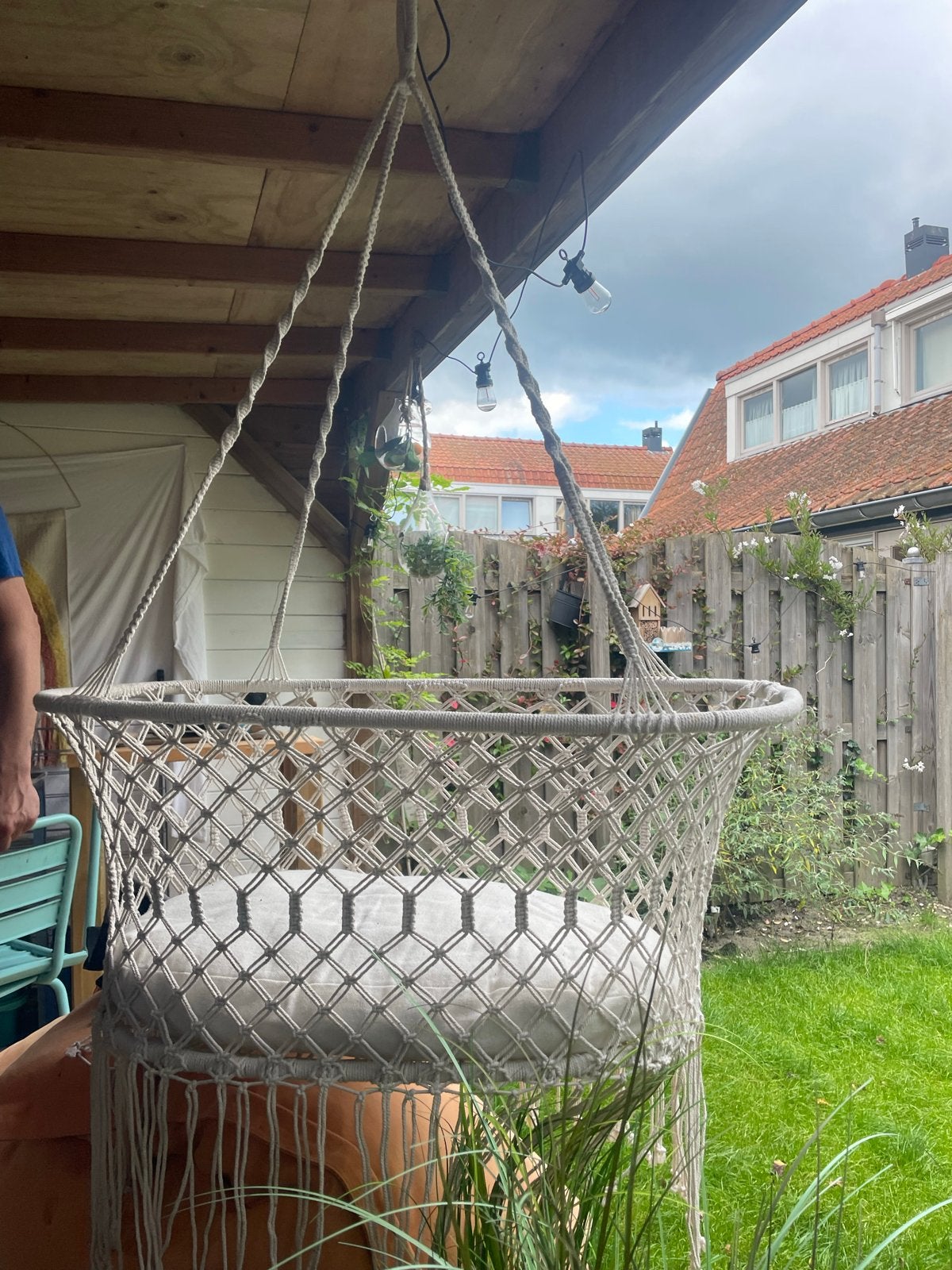 Newborn schommel voor in de tuin, Ophalen, Zo goed als nieuw, Schommel