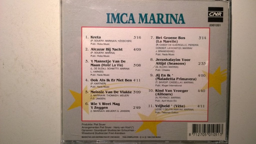 Imca Marina - Imca Marina (CNR Label), Ophalen of Verzenden, Zo goed als nieuw, Pop, Album