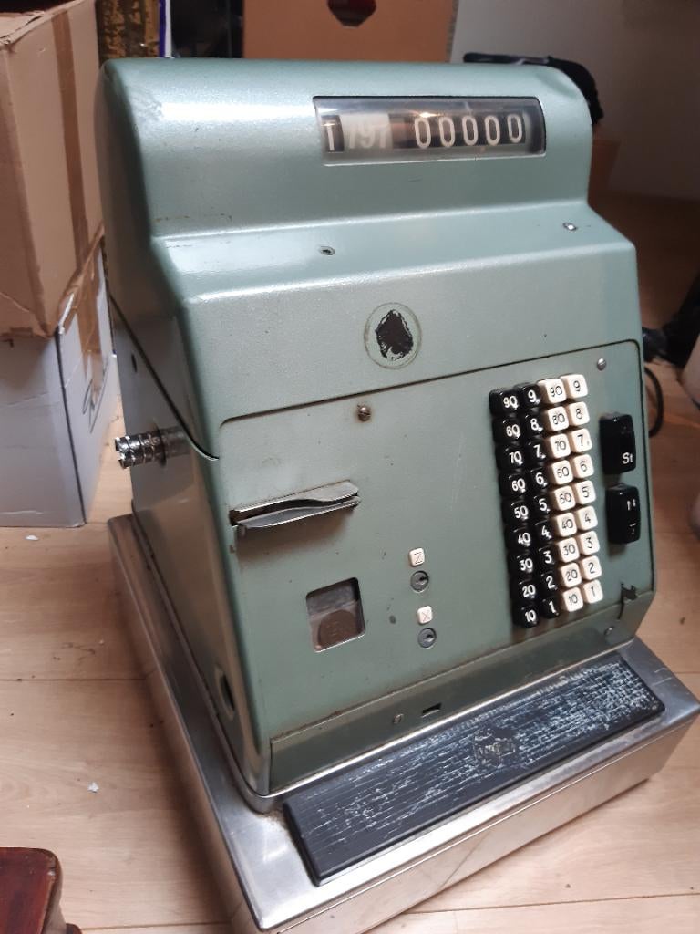 Vintage kassa, Antiek en Kunst, Ophalen