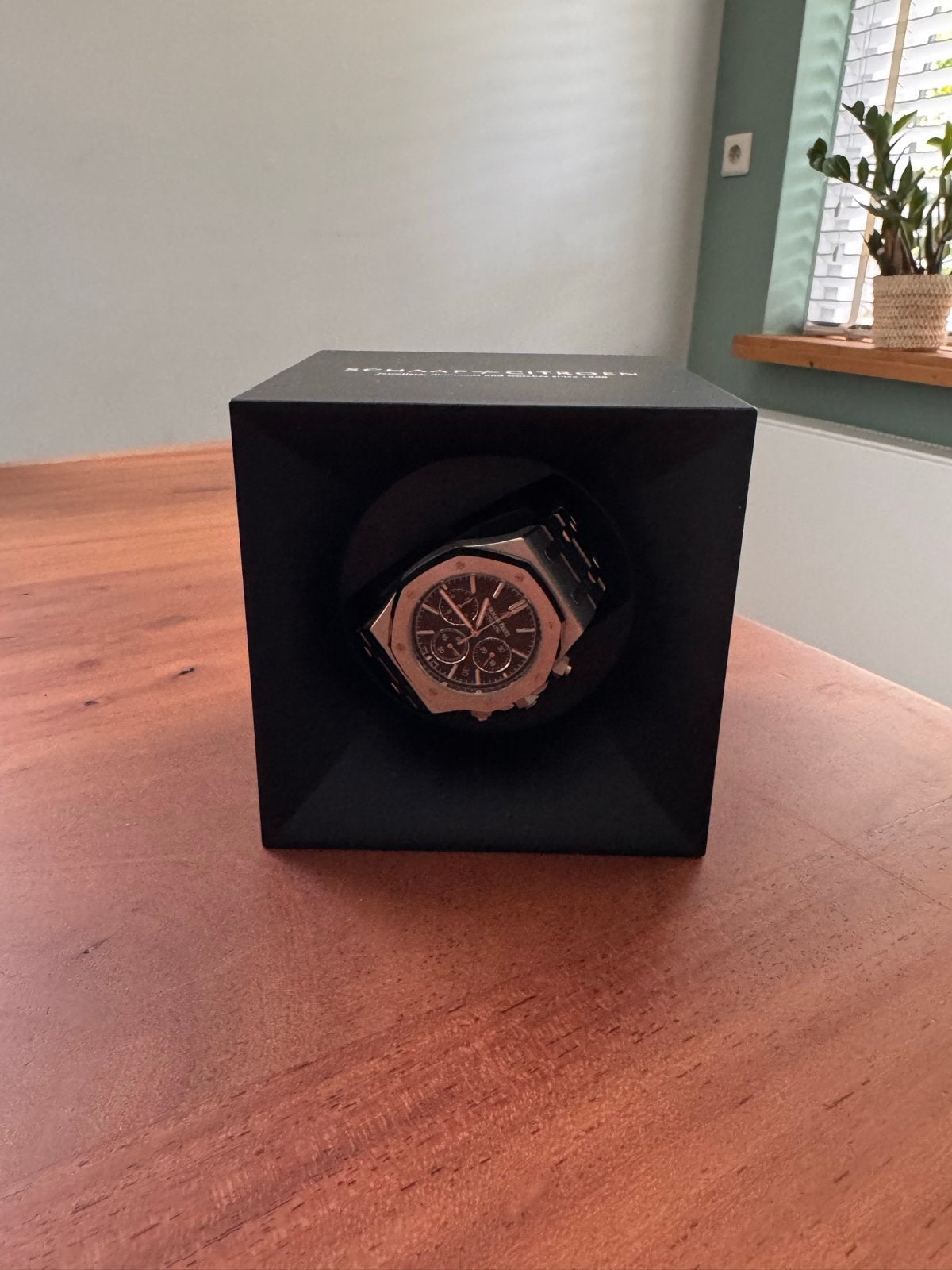 Swiss Kubik Startbox Watchwinder Schaap en Citroen, Ophalen, Zo goed als nieuw, Overige merken