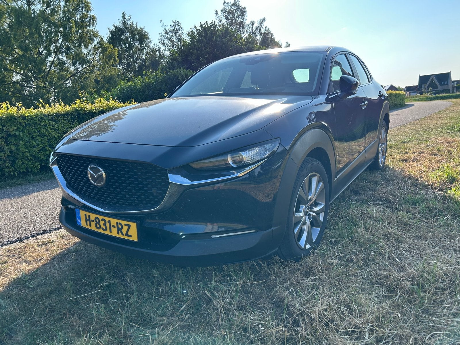 Mazda CX-30 Skyactiv-x 180pk 2020 Blauw, Auto's, Voorwielaandrijving, 1998 cc, Zwart, 4 cilinders