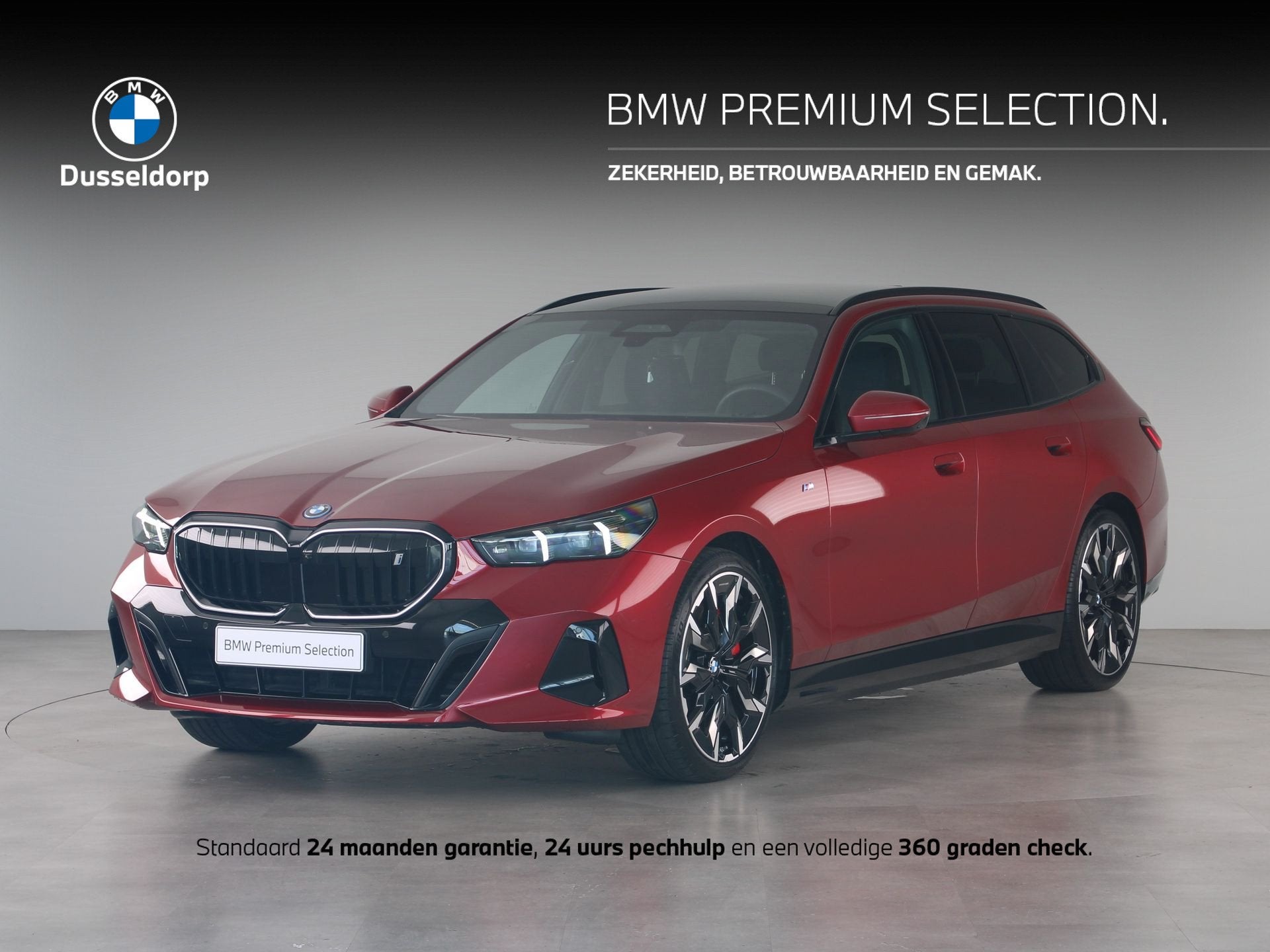 BMW i5 Touring eDrive40 M Sport Edition 84 kWh (bj 2025), Auto's, Achterwielaandrijving, Gebruikt, Zwart, Met garantie (alle)