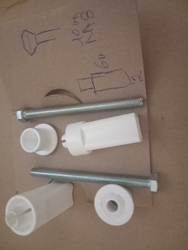 wc-bril bevestigingsset, Verzenden, Nieuw, Rvs, Toilet