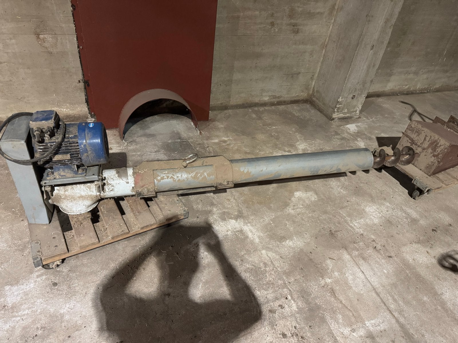 Graan vijzel Høyer Motors Schroeftransporteur met Motor, Ophalen