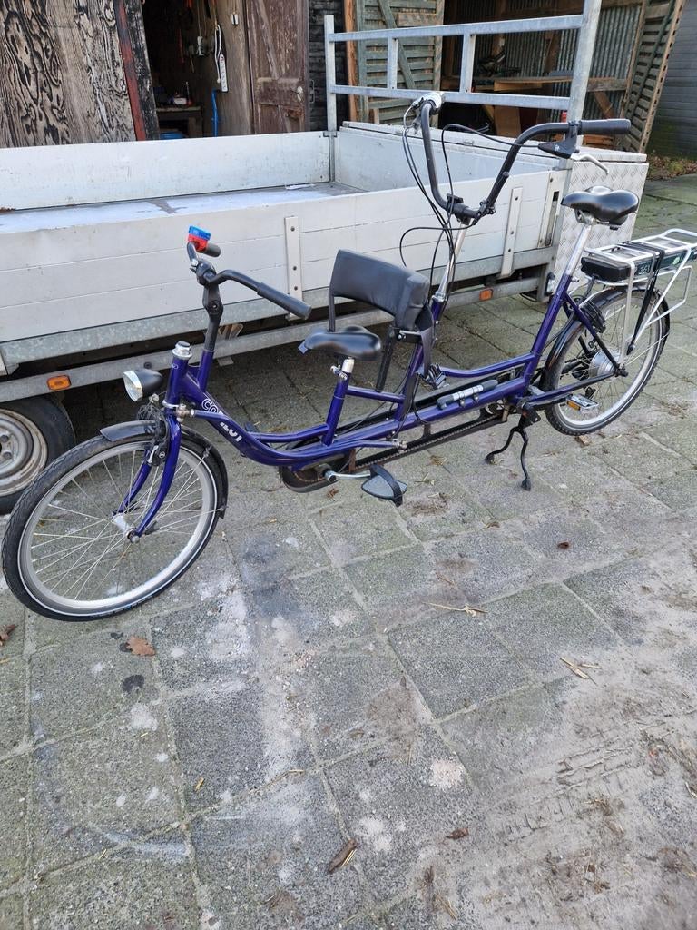 Elektrische Co-Pilot Kindertandem - Gebruikt, Fietsen en Brommers, Fietsen | Tandems, Ophalen of Verzenden, Gebruikt
