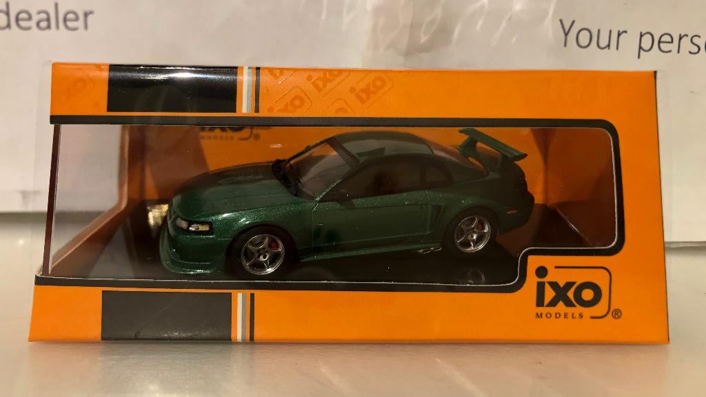 Ixo 1:43 Ford Mustang STV Cobra R groen 2000 nieuw, Ophalen of Verzenden, Nieuw, Auto, Overige merken