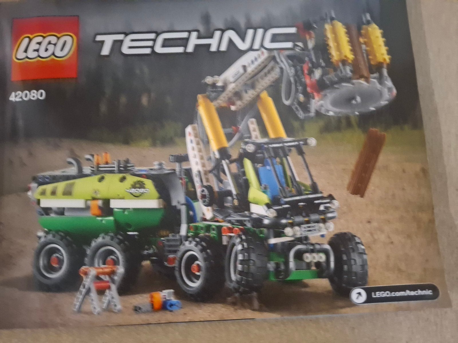 lego Technic bosbouwmachine nr 42080, Lego, Compleet, Ophalen of Verzenden, Zo goed als nieuw