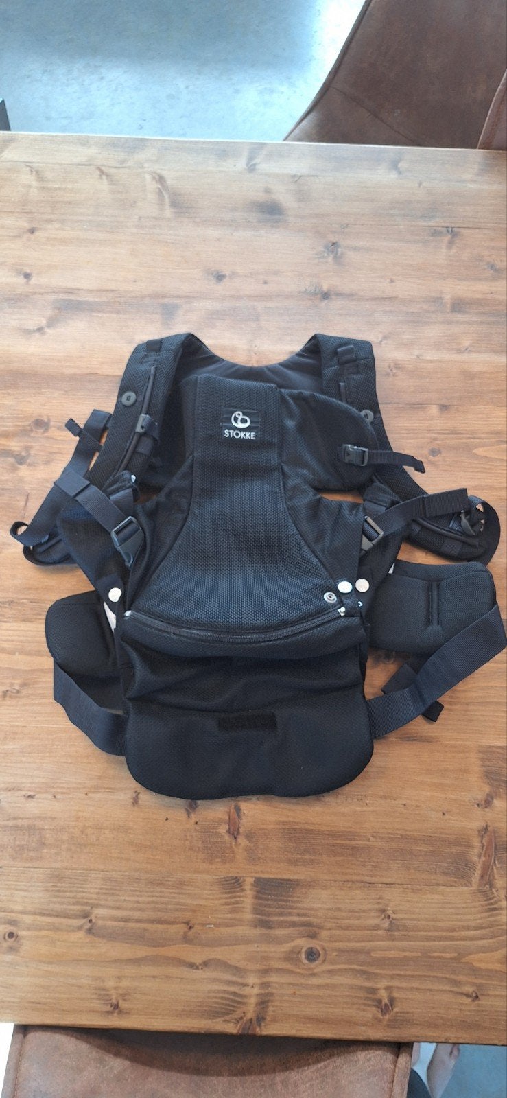 Stokke MyCarrier Buikdrager Zwart Mesh, Kinderen en Baby's, Babydragers en Draagdoeken, Overige merken, Ophalen of Verzenden, Zo goed als nieuw