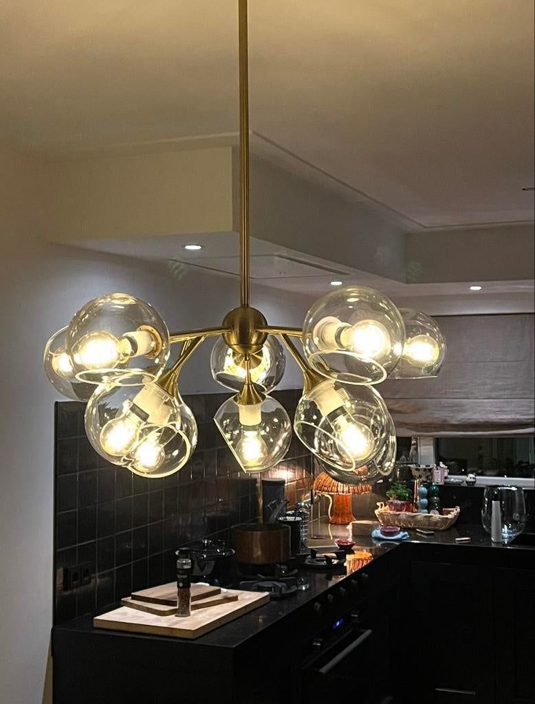 Richmond Hanglamp - Zo goed als nieuw, Ophalen of Verzenden, Zo goed als nieuw, Glas, 75 cm of meer