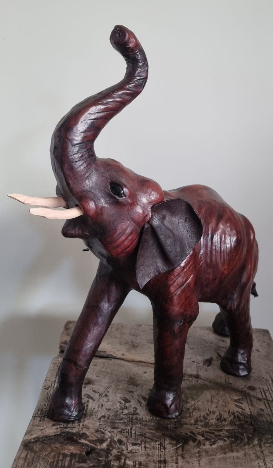 Vintage olifant leer, Ophalen of Verzenden