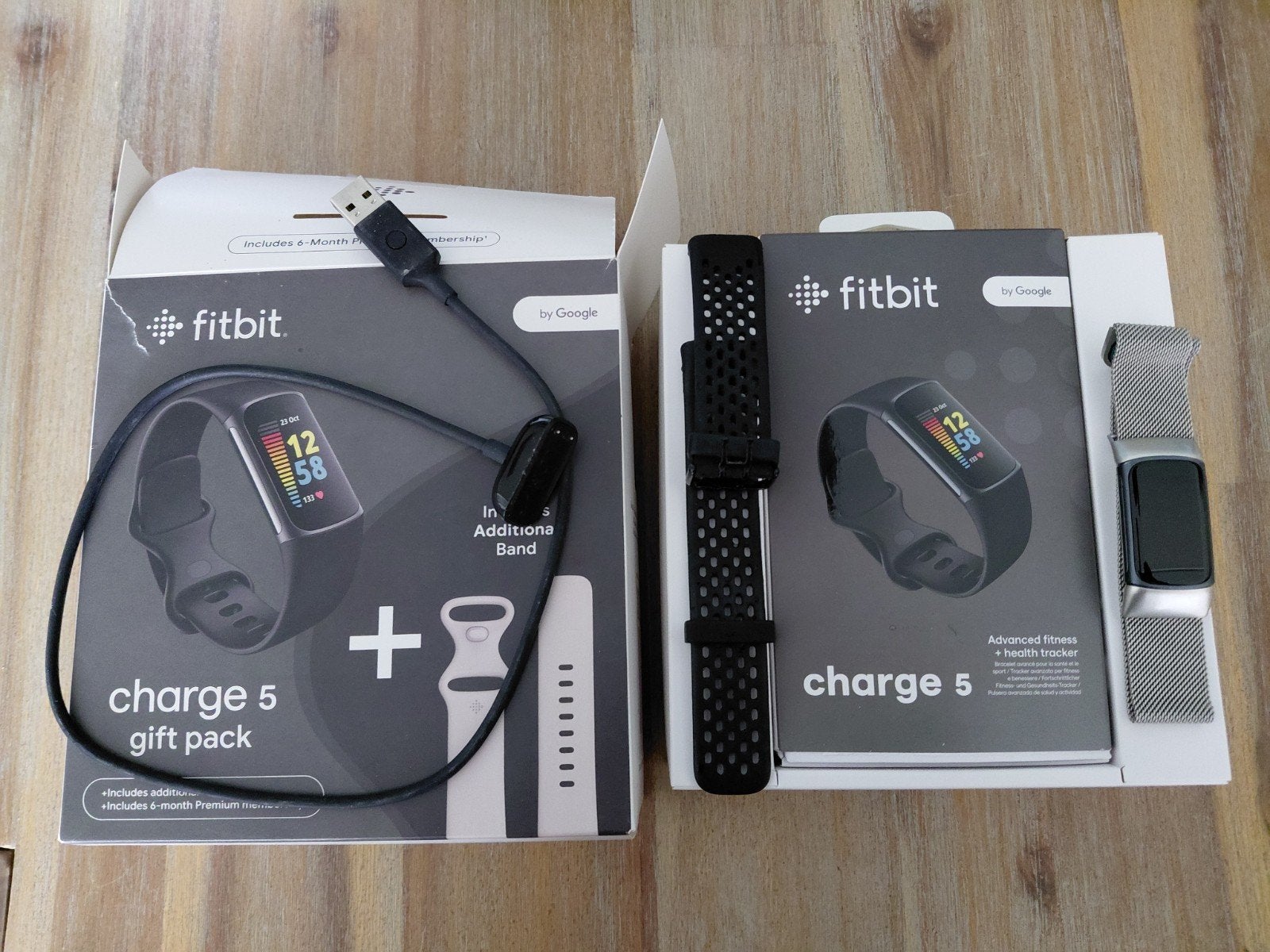 Fitbit charge 5 compleet incl.leuke bandjes, Ophalen of Verzenden